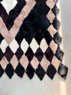 Покрывало меховое ковер из шкуры овчины