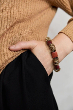 HMG 1019 яшма Браслет арт.1390