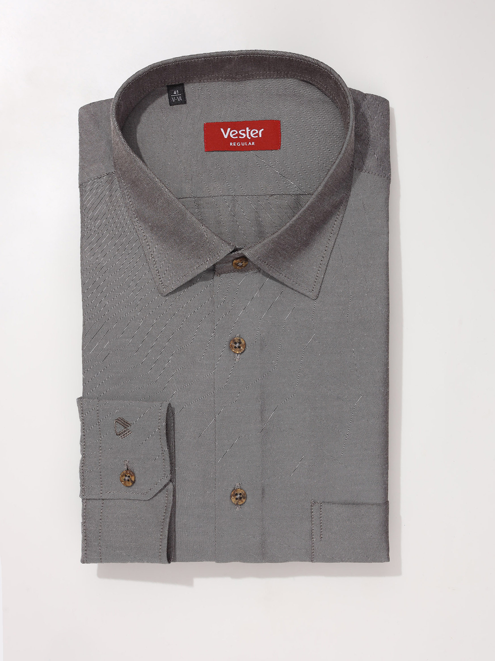 Сорочка мужская VESTER длинный рукав, хлопок/пэ 59614 32