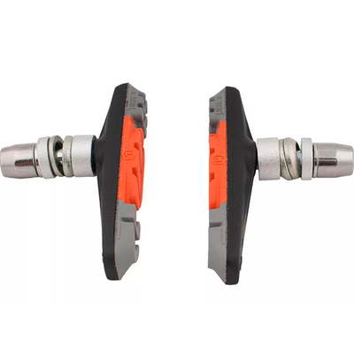 Колодки тормозные "Ashima" для V-brake, 72мм., всепогодные, оранжево-серые.  AP65V-M-AL