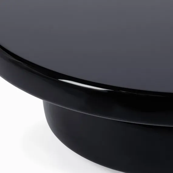 Кофейный стол Omen Ø90х30 см, черный глянец