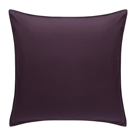 Набор наволочек из стираного перкаля сливового цвета из коллекции essential, 70х70 см