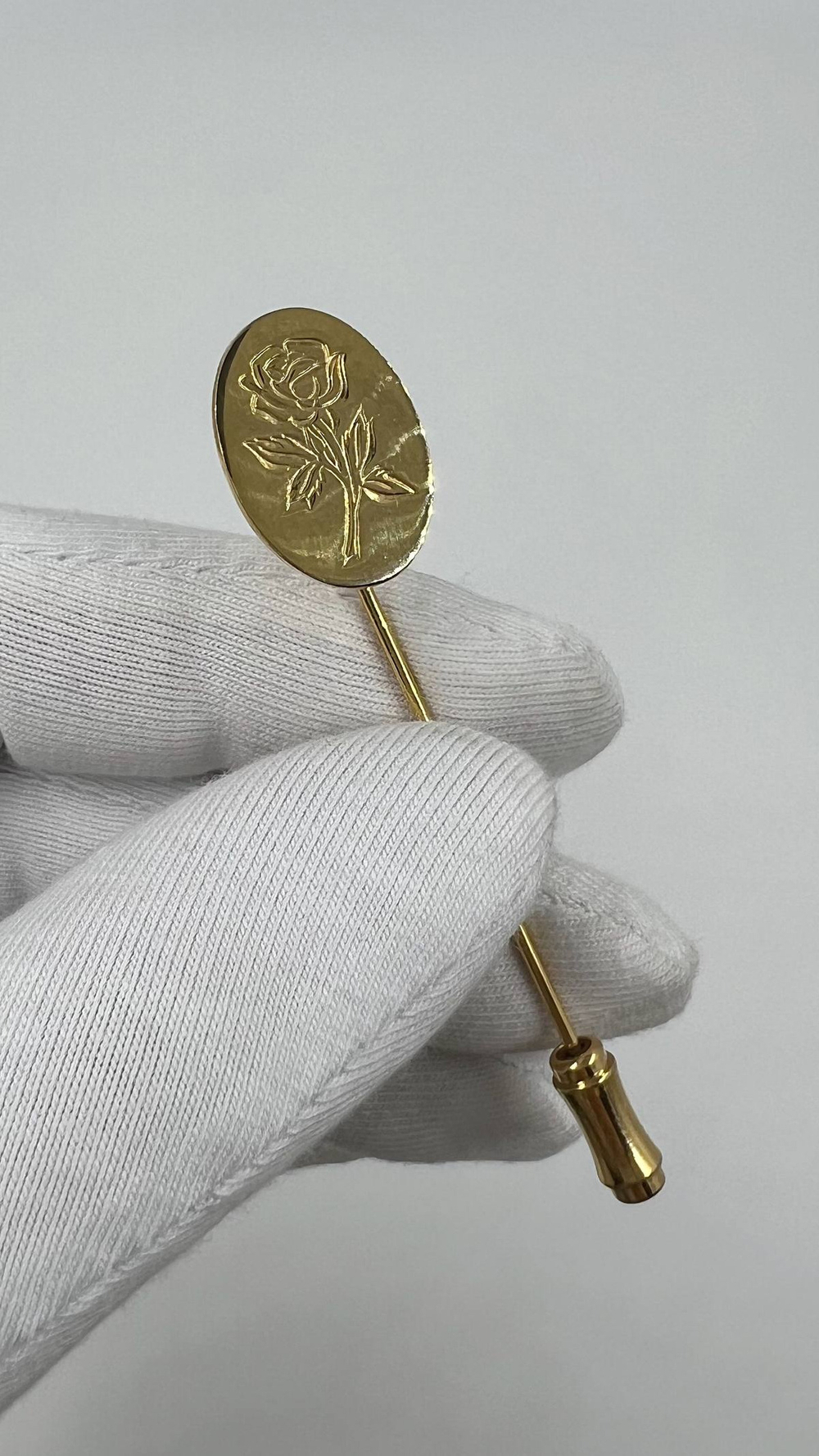 Брошь булавка с розой