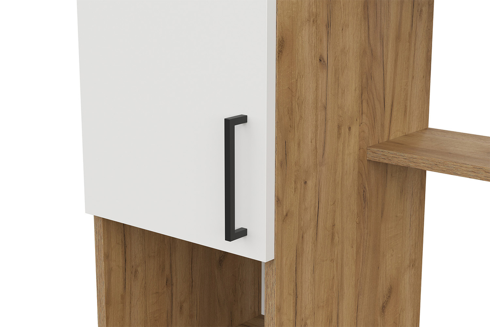 Стол компьютерный СТК 21, Дуб Золотой, Белый