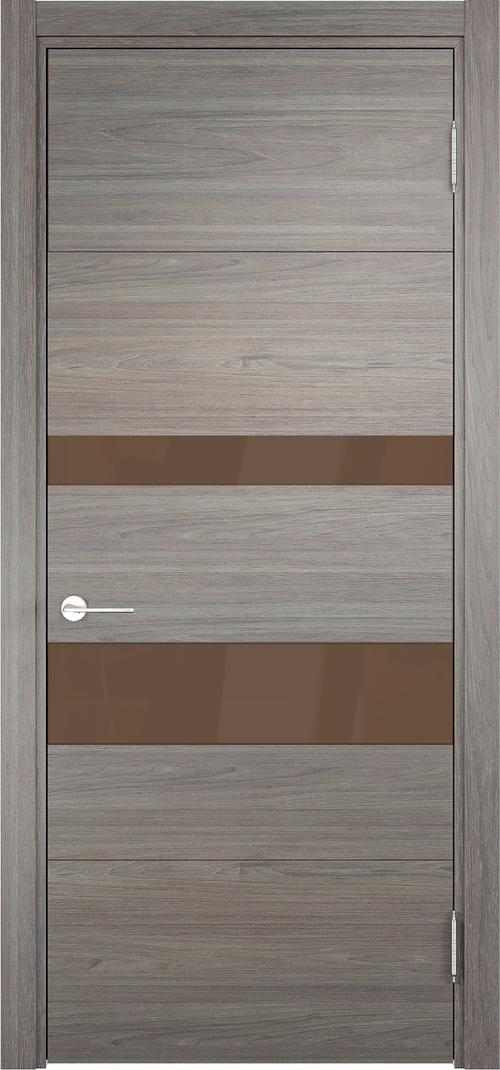 Межкомнатная дверь Баден 10 ДО / Цвет Дуб шервуд вералинга / Стекло "Лакобель" / Двери Верда