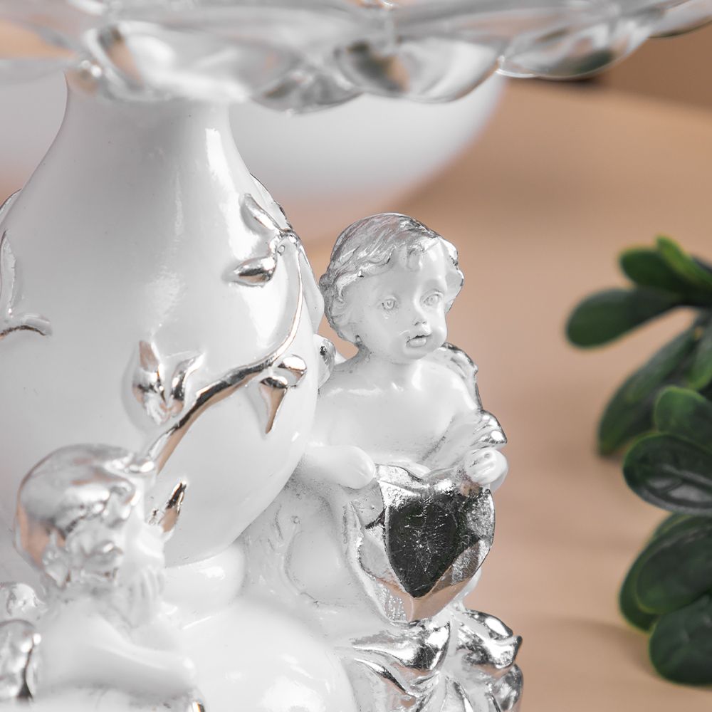 Фруктовница-конфетница Мерси Белая