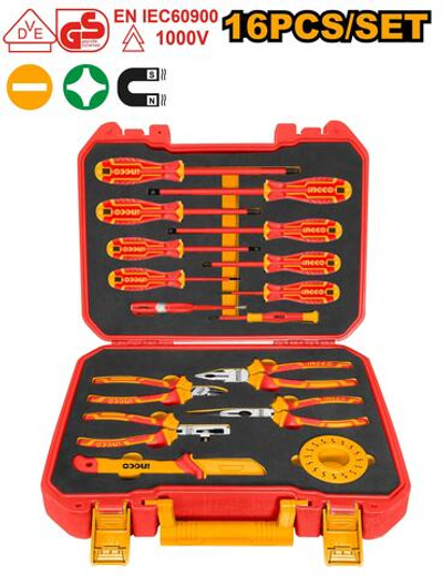 Набор изолированных инструментов 16 шт. 1000В INGCO HKITH1601 INDUSTRIAL