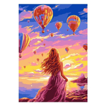 Картина по номерам 20*28,5см "Провожая мечту" (Lori)