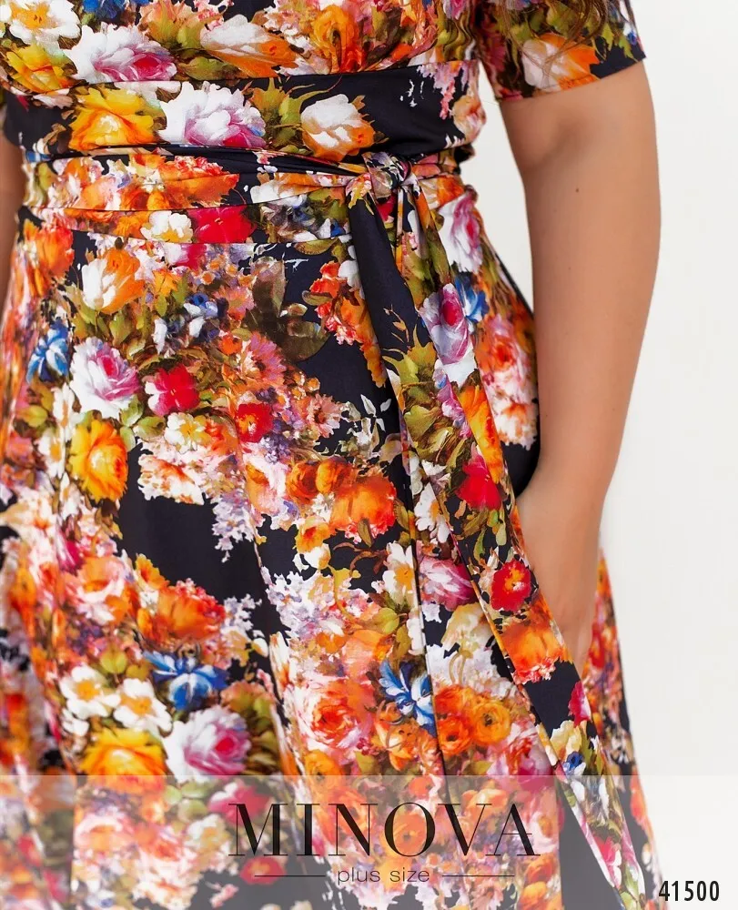 Платье 18-22-ярко-синий Minova