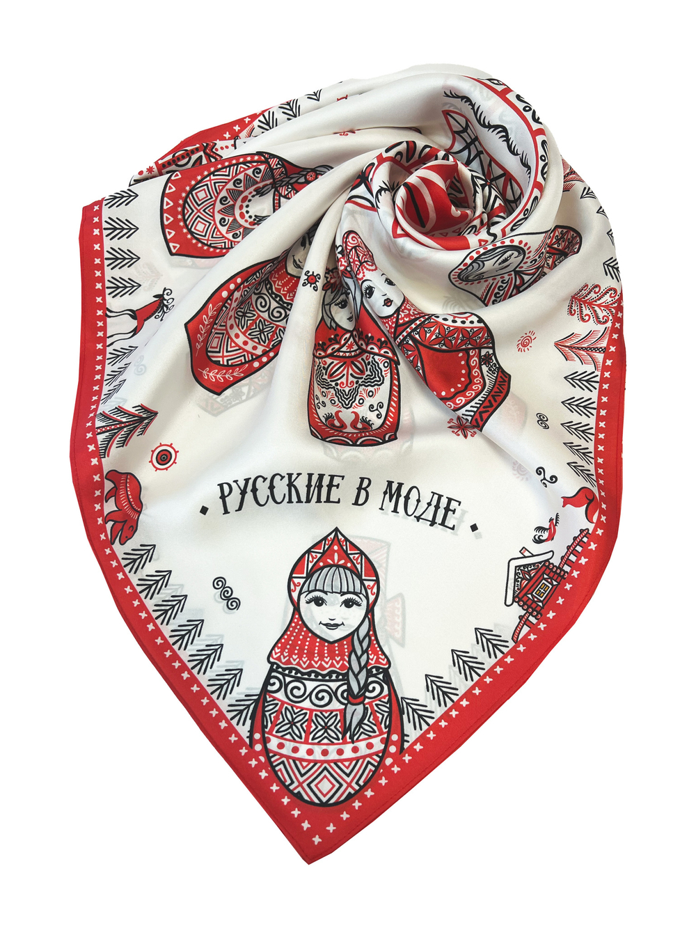 Платок «Матрешки. Мезень»