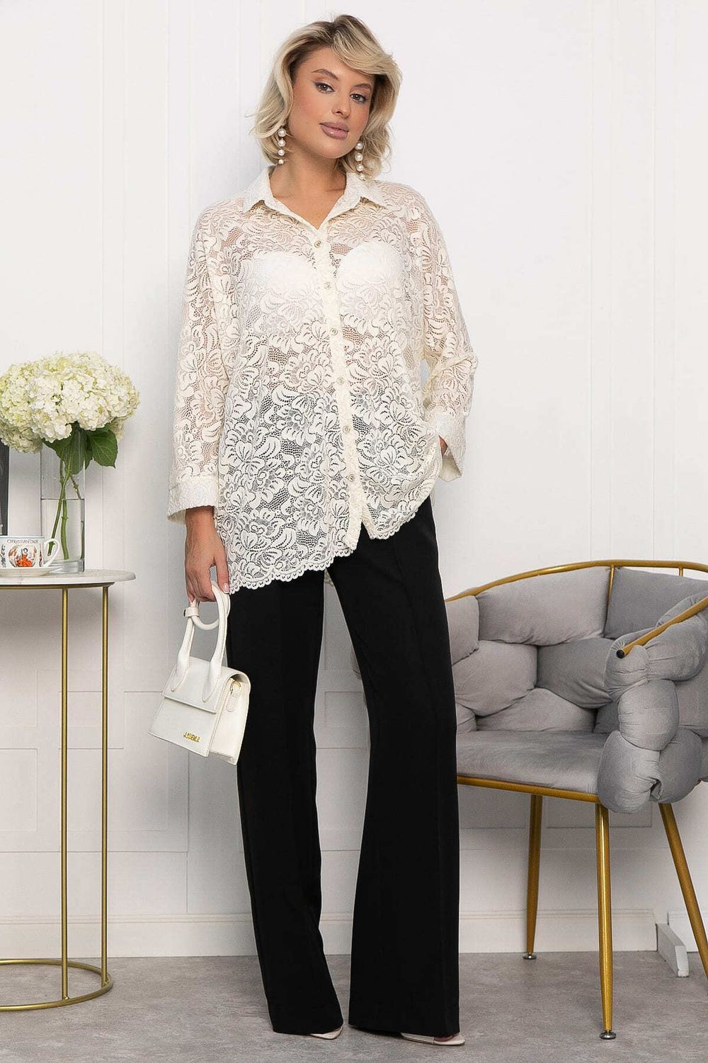 Рубашка Маринара НЬЮ (молочная) Б14048-10М LT Collection