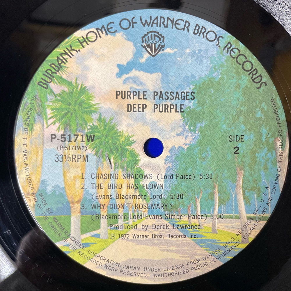 Винтажная виниловая пластинка LP Deep Purple Purple Passages (Japan 1974) (No Obi) Mandrake Root