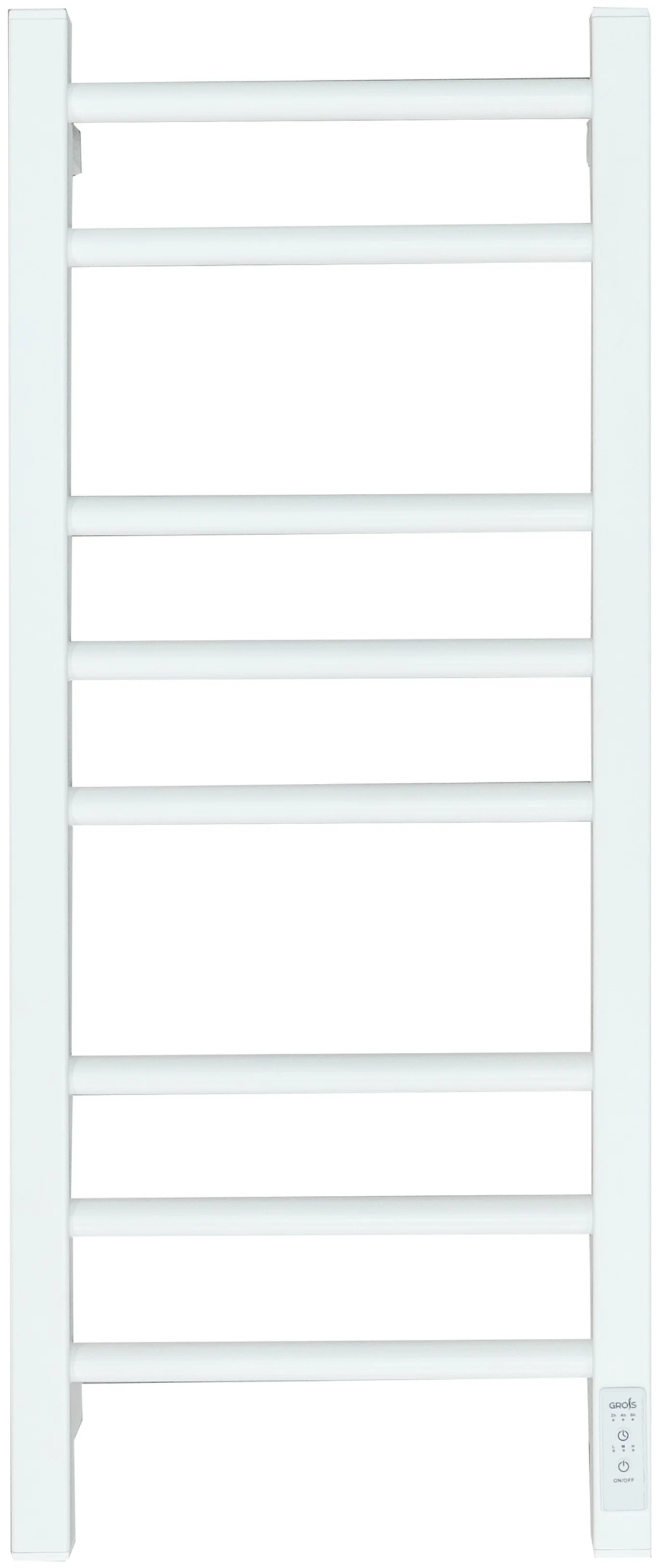 Полотенцесушитель Электрич. с/т GROIS Nex GR-112 300/800 П8 RAL9016 U белый матовый