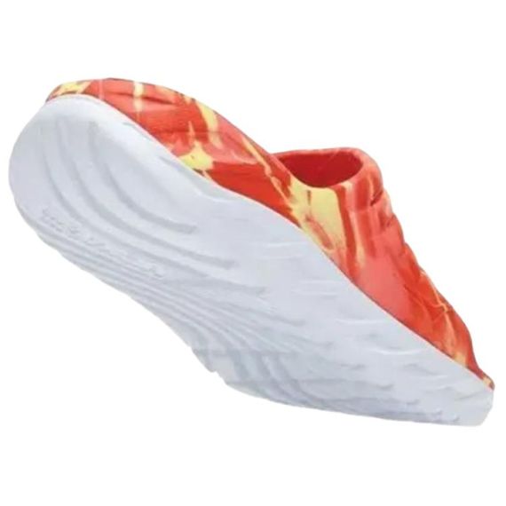 Hoka One One Ora Recovery Slide 'Swirl Yellow Pear Fiesta'