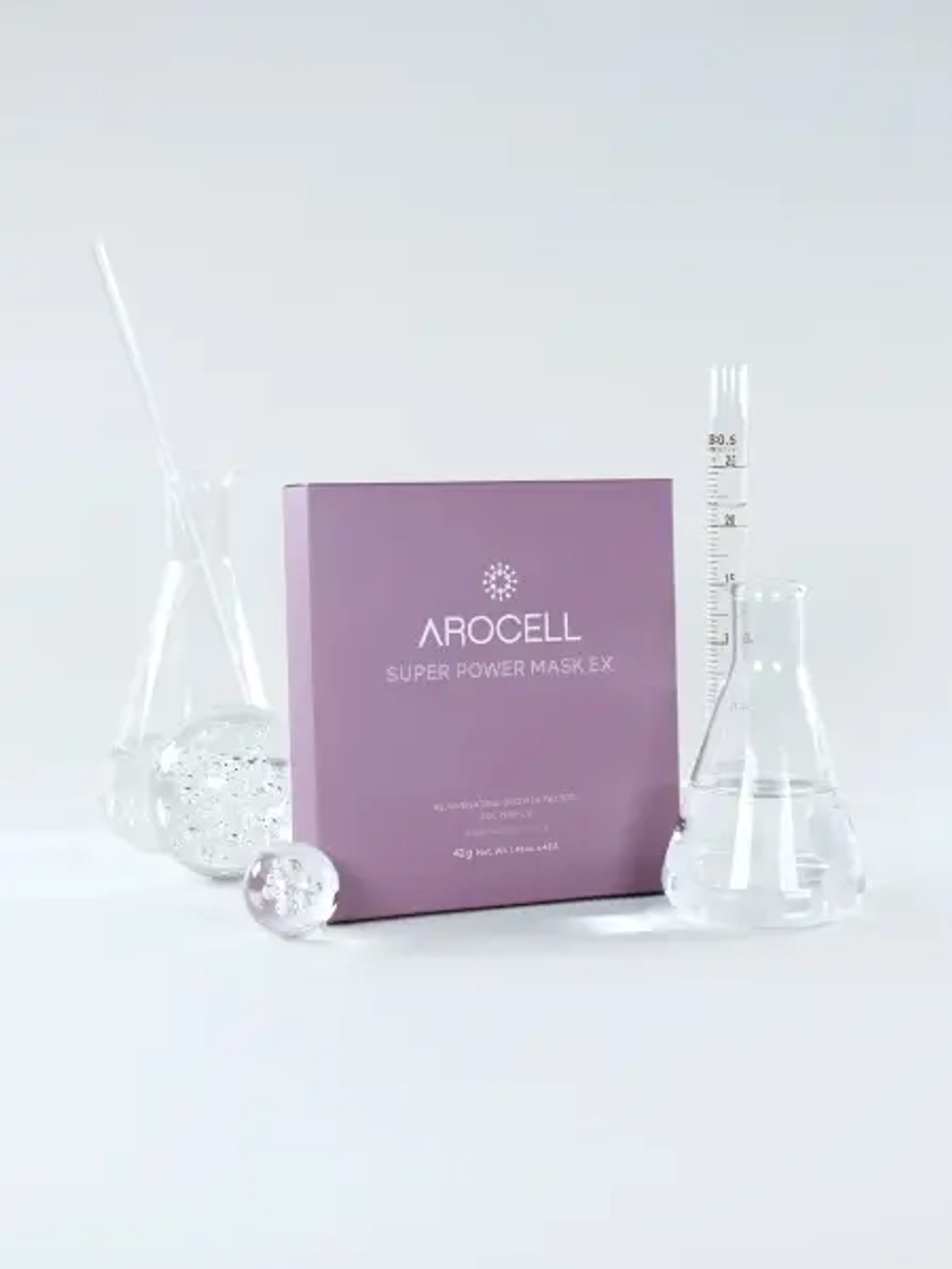Концентрированная ампульная маска с низкомолекулярным коллагеном AROCELL Super Power Mask EX