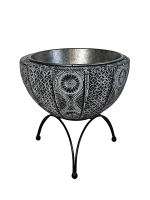 Кашпо Патио серое малое