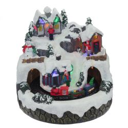 GAEM Фигурка декоративная "Рождество" (подсветка, движение, 3xAA, н/п), L19 W19 H19,5 см