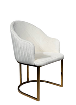 Стул обеденный Ist Casa Пандора Гранд , молочный, глянцевое золото