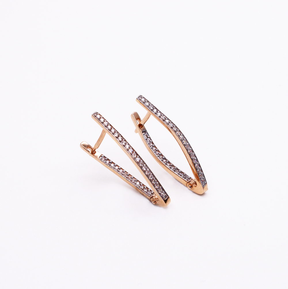 Серьги Сияющая дорожка