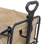 Тележка садовая складная 4 колеса 75*48*49/89см. бежевая