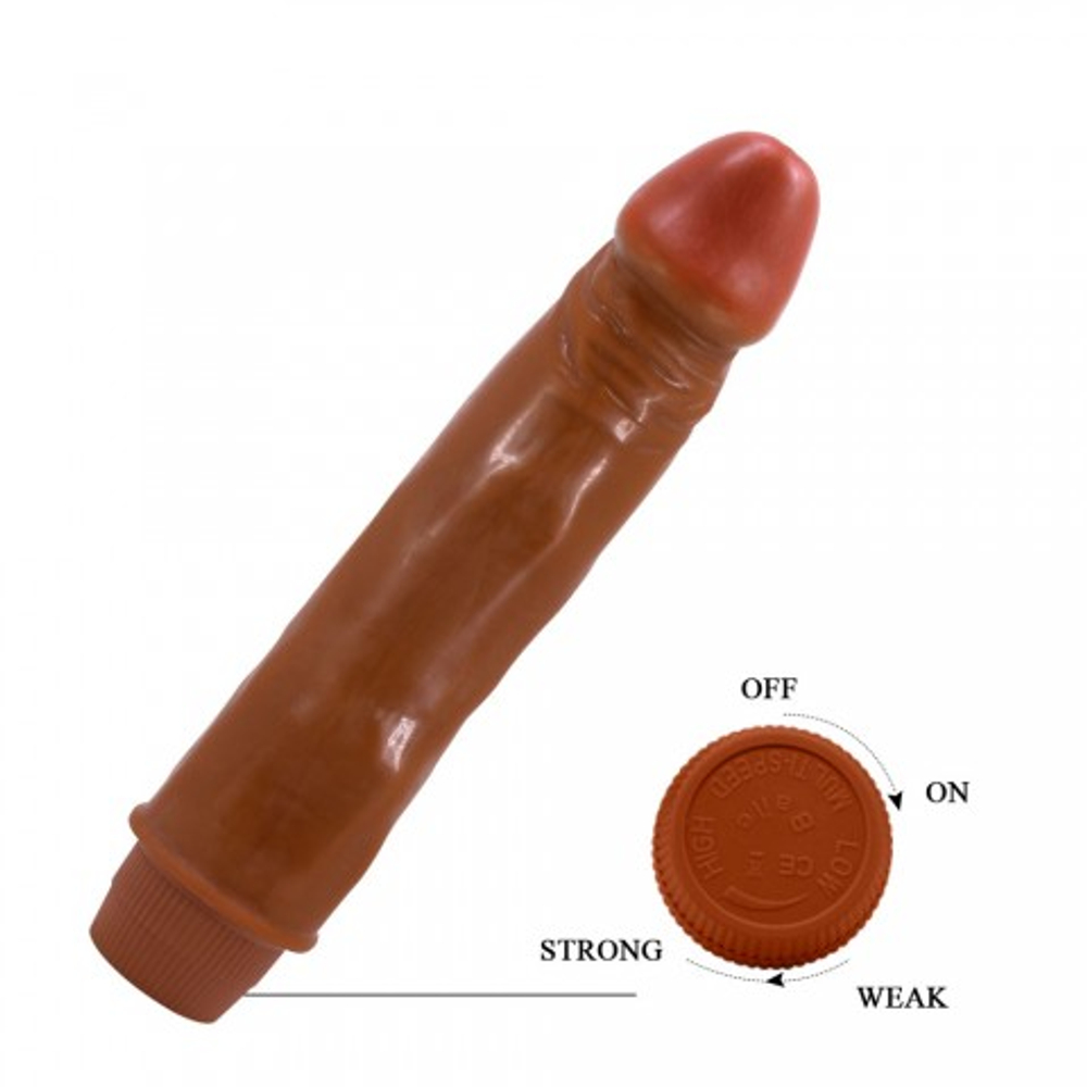 Реалистичный вибратор Dwarf мультискоростной, 21 см