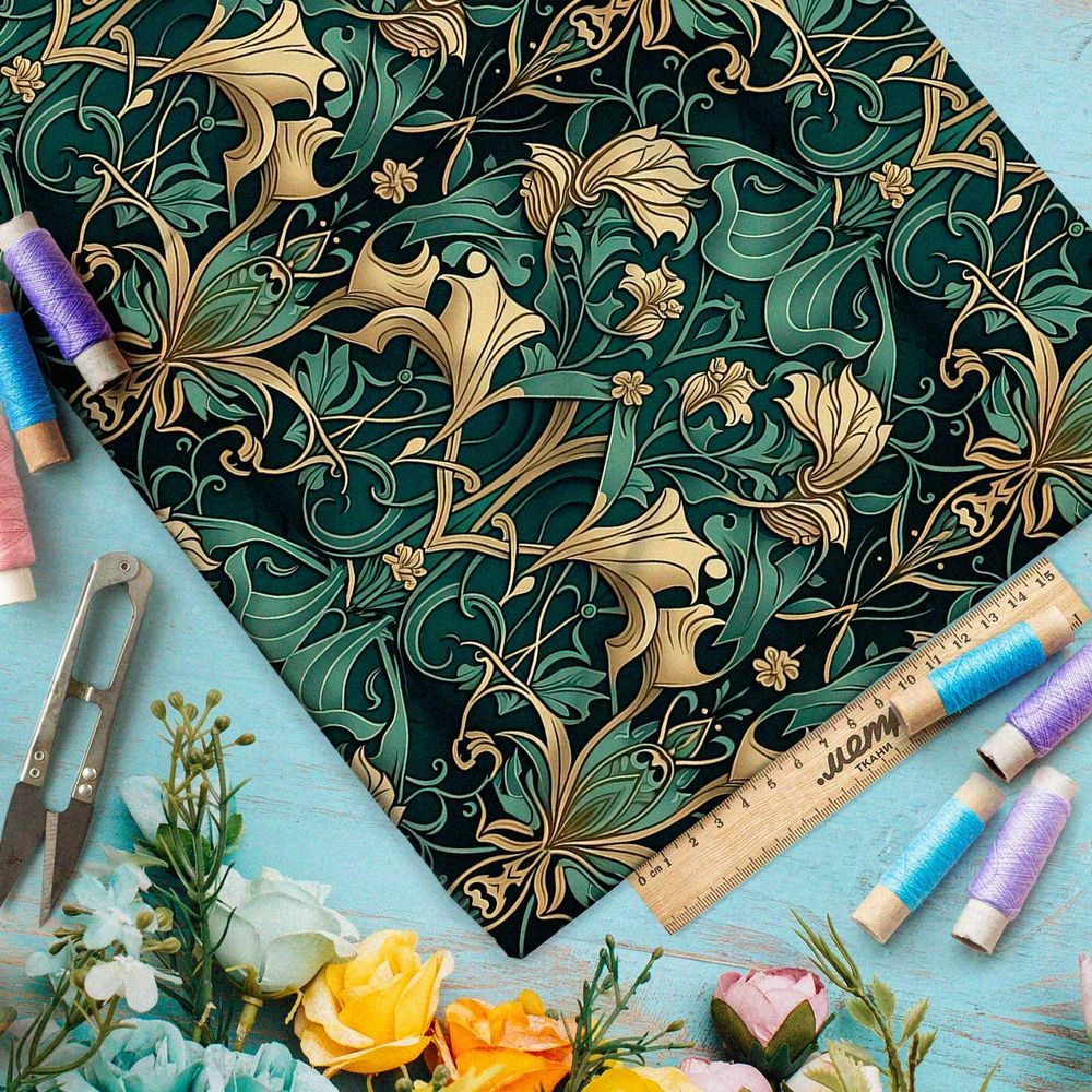 Ткань Ниагара Софт чудесные орнаменты