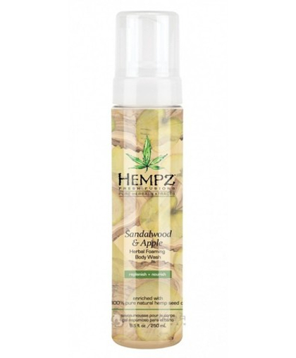 Гель-мусс для душа HEMPZ Sandalwood & Apple Herbal Foaming Body Wash 250 мл