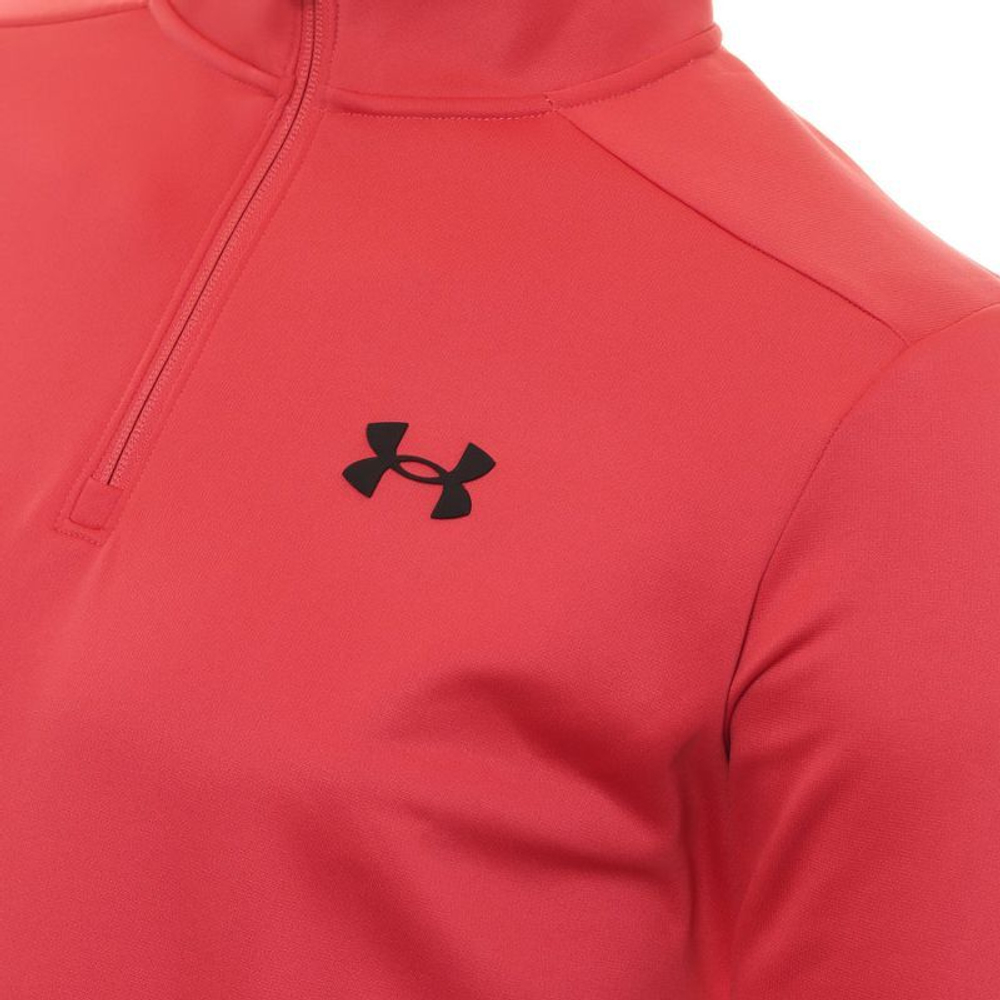 Мужская теннисная кофта Under Armour Men's Armour Fleece 1/4 Zip - красный
