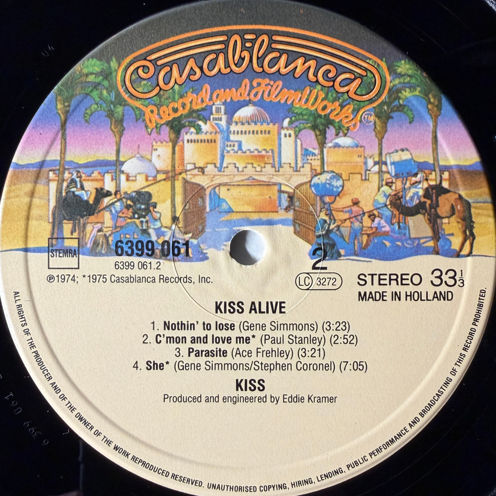 Kiss ‎– Alive! 2LP (Голландия 1980г.) Т