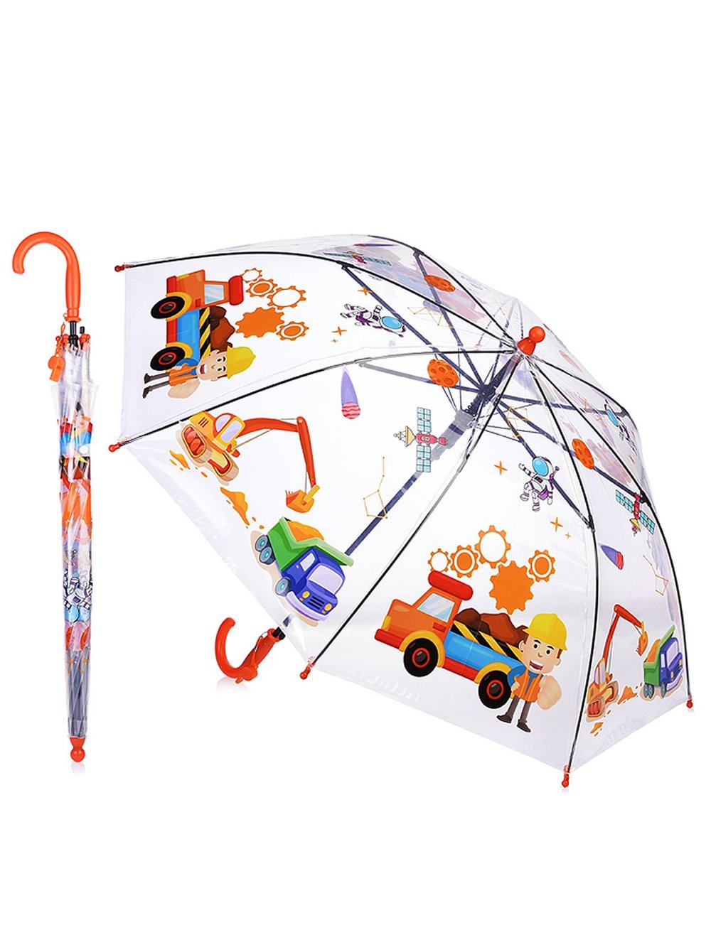 Зонт детский Космос и транспорт