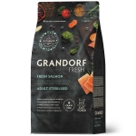 Сухой корм GRANDORF FRESH CAT Salmon STERILISED беззерновой, лосось с бататом для стерилизованных кошек, для здоровья кожи и шерсти или склонных к аллергии 0,4кг