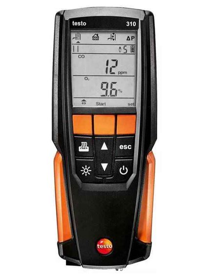 Testo 310 комплекте c ИК принтером с несъемным зондом отбора пробы L = 180 мм, ИК-принтером, в кейсе