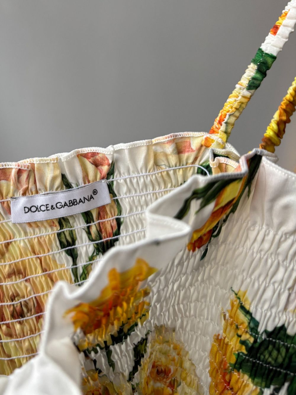 Хлопковое платье сарафан Dolce & Gabbana, 152