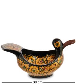 Народные промыслы ХЛ-023/1 Ковш-утка 150*150*300 (Хохлома)