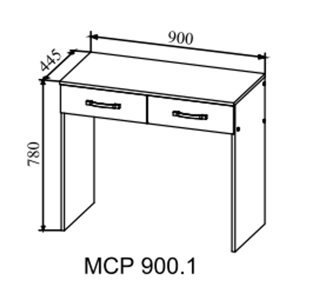 Стол туалетный "Ронда" МСР 900.1