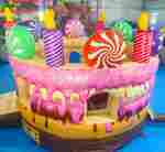 Коммерческий надувной батут "Торт" без крыши 3,5*3,5*3 м