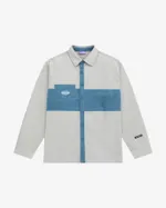 Сорочка Ymkashix Velvet Button мужская светло-серый / синий