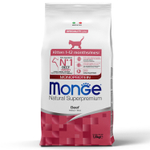 Сухой корм Monge Cat Speciality Line Monoprotein для котят и беременных кошек, из говядины 1,5 кг