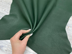 Madras Green Fern (1,5-1,7 мм), цв. Зеленый, натуральная кожа козы