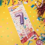 Свеча для торта Цифра Шарик «7» 6*4 см