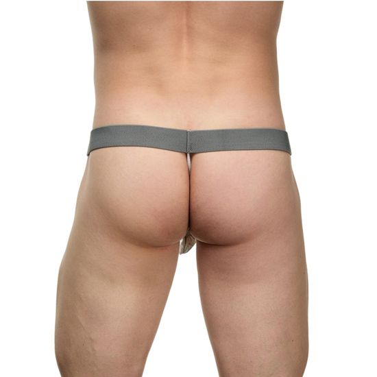 Мужские трусы стринги серебристые LaBlinque LB15762