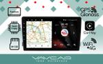 Магнитола для Ford Mondeo 4, Focus 2, S-Max/Galaxy и пр. (ШГУ овальное) - Vaycar VA17-1140 на Android 13, Быстрая, 4G SIM-слот