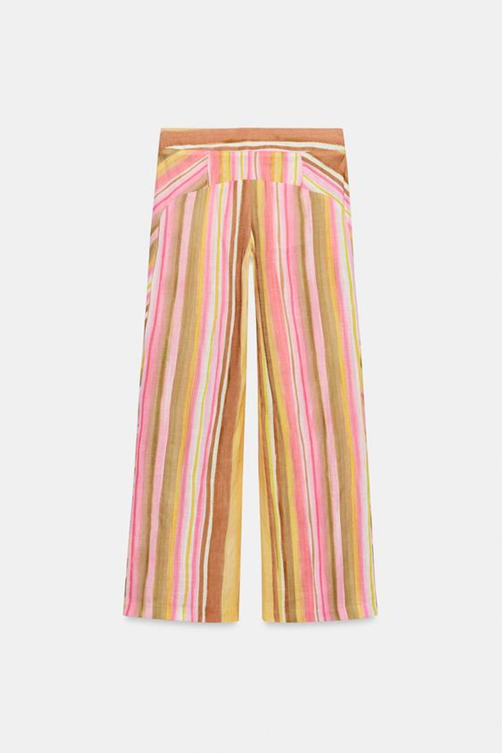 ZARA БРЮКИ В ПОЛОСКУ, РАЗНОЦВЕТНЫЙ