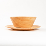 Набор деревянных тарелок из дерева сибирский кедр - 2 шт. TN73