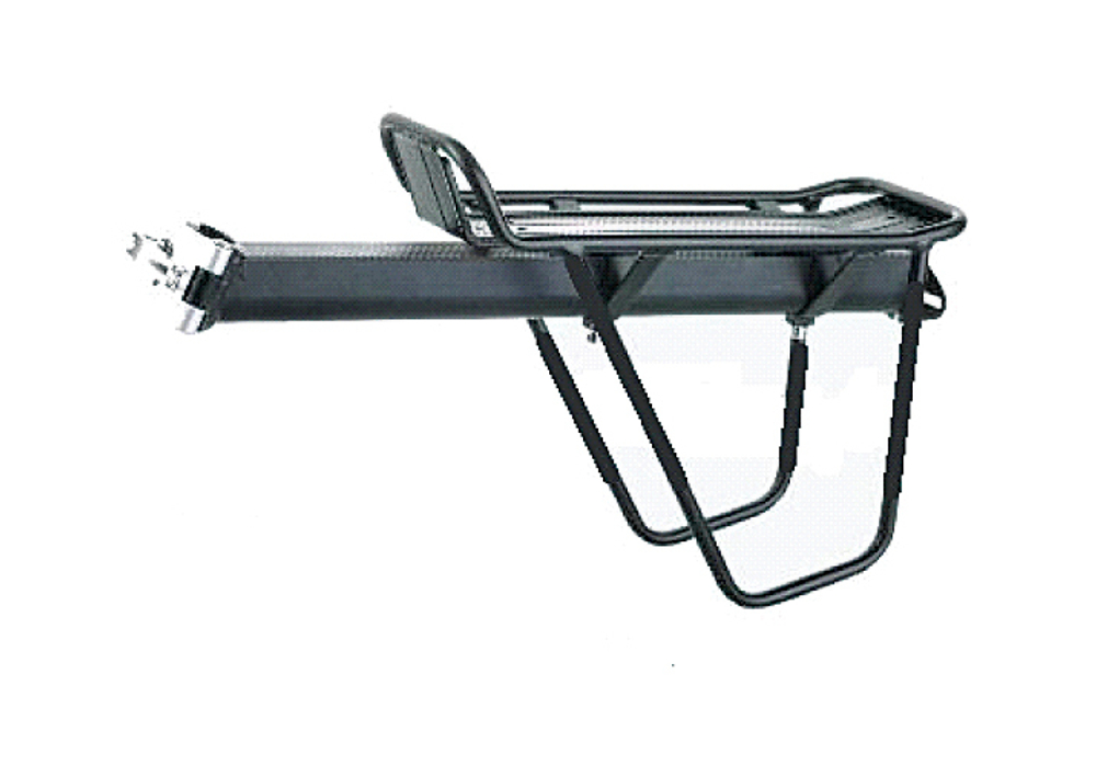 Багажник H-AL 19 алюм. на под. штырь 26"-28", с "ушами" для переметной сумки, с приж.лапкой,светоотр