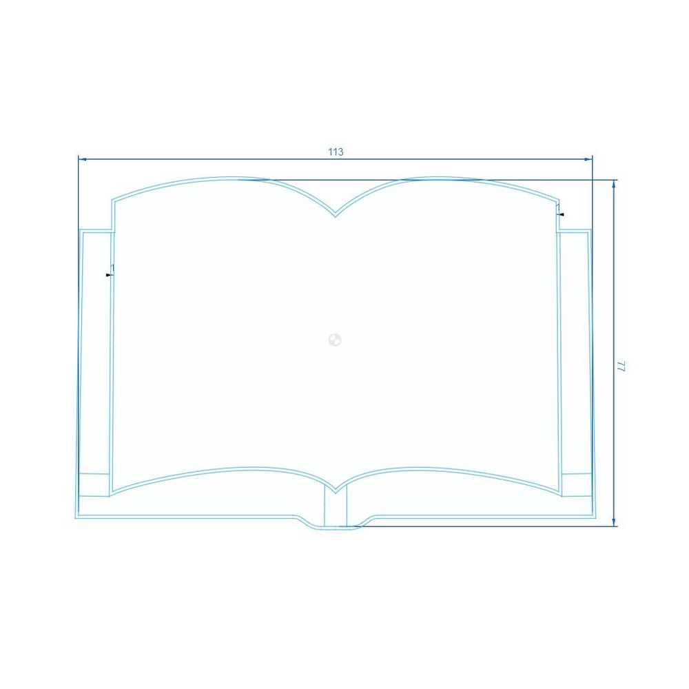Формочка книга штамп