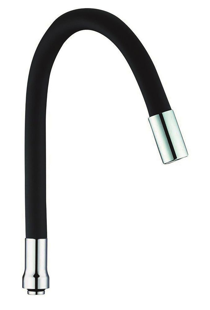 Излив гибкий силиконовый черный ZEGOR