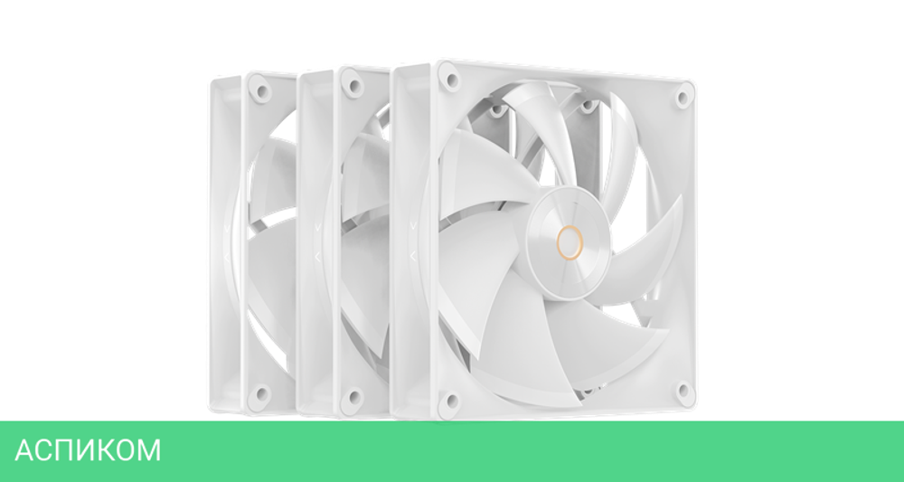 Комплект вентиляторов для корпуса Ocypus Delta F12 WH 3 IN1 (Delta-F12-WH3NM00X-GL)