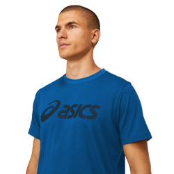 Мужская теннисная футболка Asics Big Logo Tee - lake drive/french blue