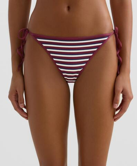 OYSHO Трусики-бикини на завязках, сливовый